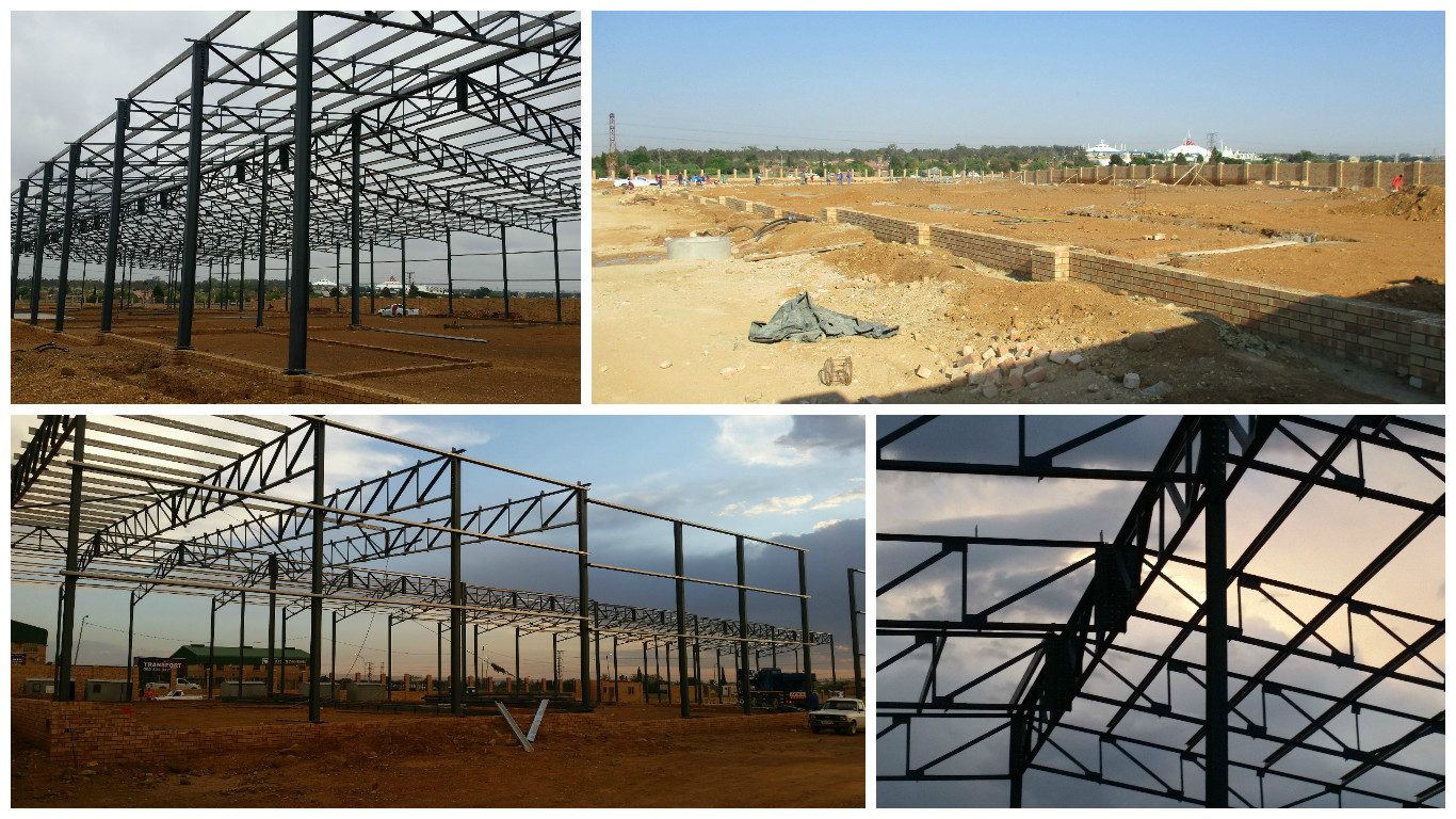 Steel roof structures